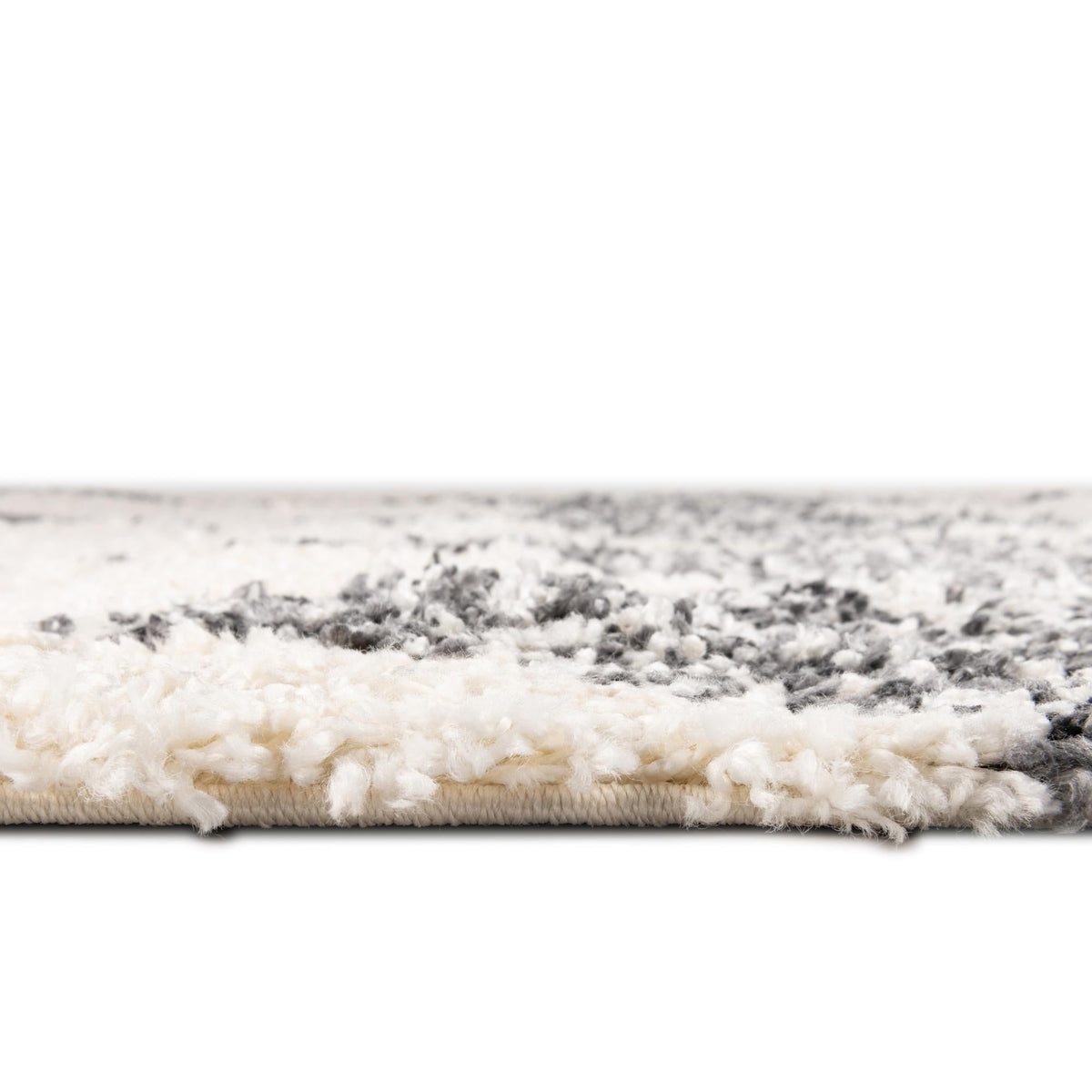 Tranquil Tides Shag Collection Area Rug -  Pebble Rectangle White  lifestyle 11