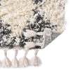 Tranquil Tides Shag Collection Area Rug -  Pebble Square White  lifestyle 86