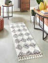 Tranquil Tides Shag Collection Area Rug -  Pebble Runner White  lifestyle 46