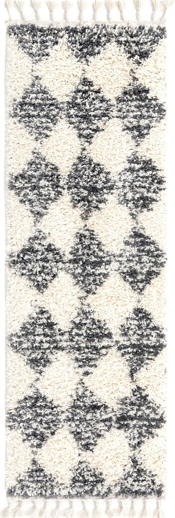 Tranquil Tides Shag Collection Area Rug -  Pebble Runner White  lifestyle 39