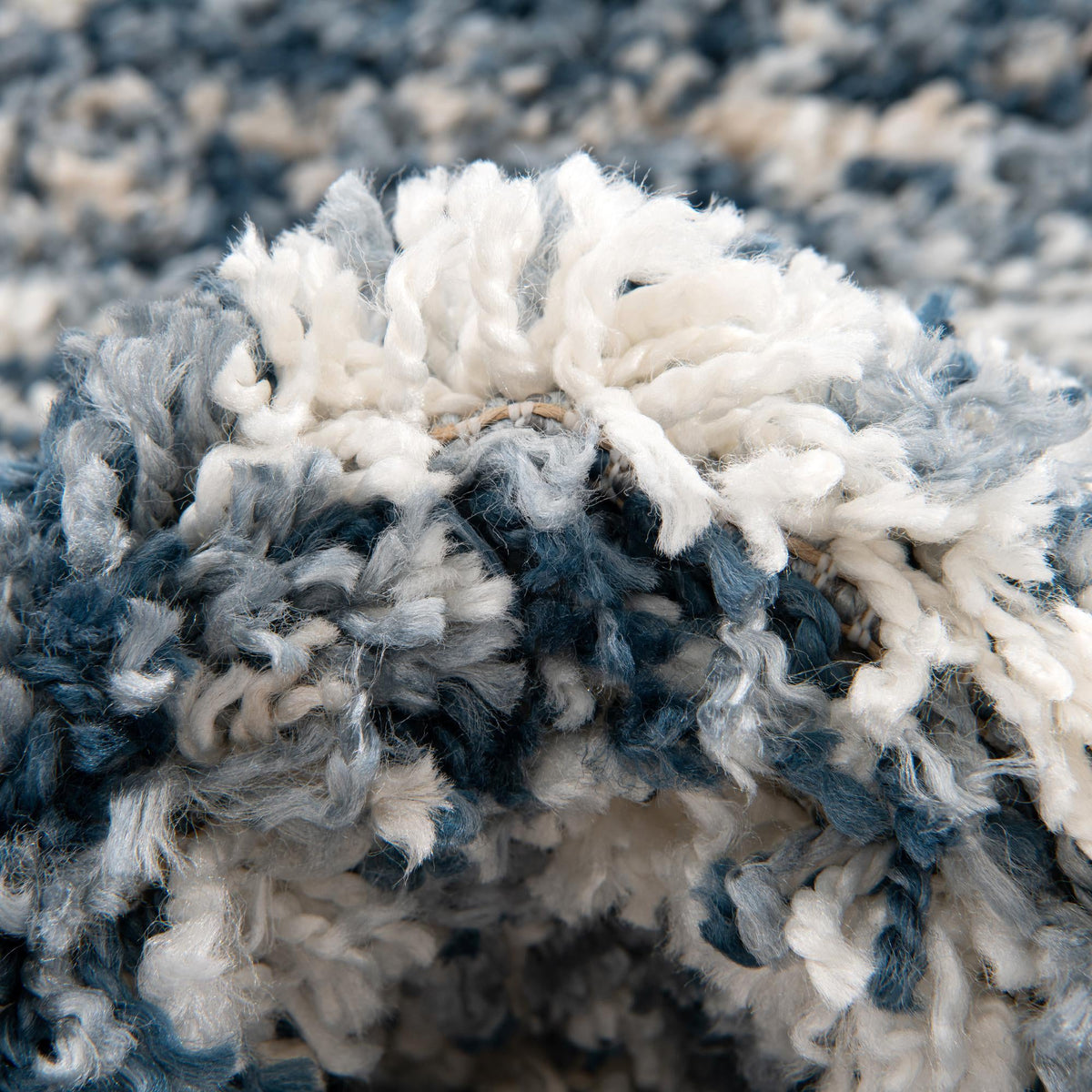 Tranquil Tides Shag Collection Area Rug -  Pebble Rectangle Blue  lifestyle 22