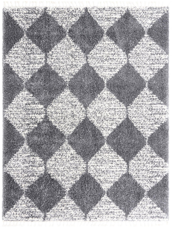 Tranquil Tides Shag Collection Area Rug -  Pebble Rectangle Gray  lifestyle 2