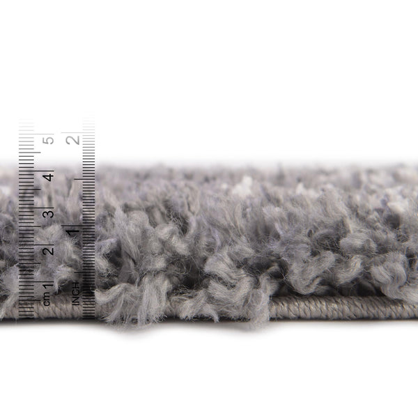 Tranquil Tides Shag Collection Area Rug -  Pebble Rectangle Gray  lifestyle 12