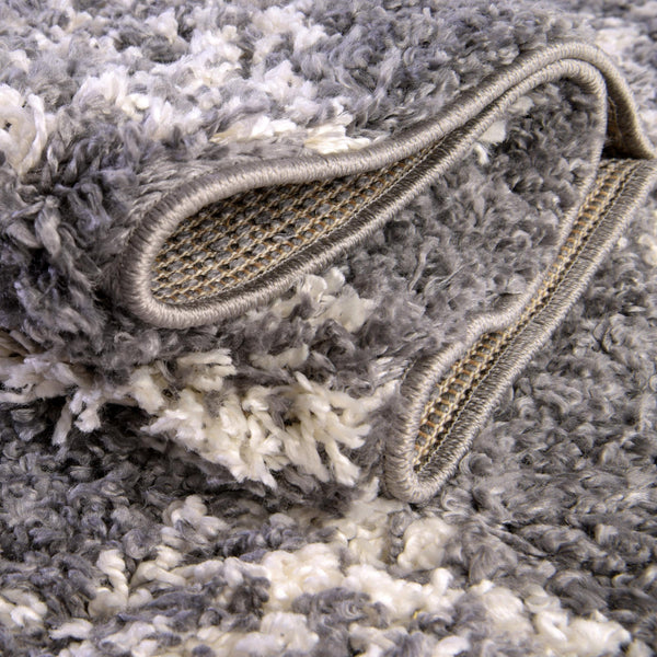 Tranquil Tides Shag Collection Area Rug -  Pebble Rectangle Gray  lifestyle 32