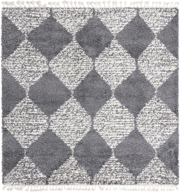 Tranquil Tides Shag Collection Area Rug -  Pebble Square Gray  lifestyle 40