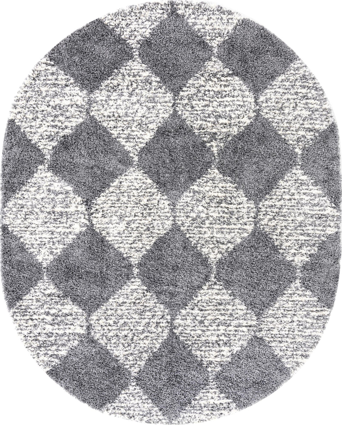 Tranquil Tides Shag Collection Area Rug -  Pebble Oval Gray  lifestyle 55