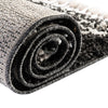 Tranquil Tides Shag Collection Area Rug -  Pebble Rectangle Black and White  lifestyle 41