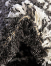 Tranquil Tides Shag Collection Area Rug -  Frost Oval Black and White  lifestyle 76