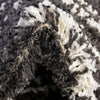 Tranquil Tides Shag Collection Area Rug -  Frost Runner Black and White  lifestyle 77