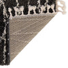 Tranquil Tides Shag Collection Area Rug -  Frost Runner Black and White  lifestyle 85