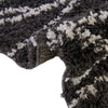Tranquil Tides Shag Collection Area Rug -  Frost Runner Black and White  lifestyle 90