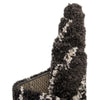 Tranquil Tides Shag Collection Area Rug -  Frost Runner Black and White  lifestyle 95