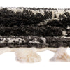 Tranquil Tides Shag Collection Area Rug -  Frost Runner Black and White  lifestyle 110