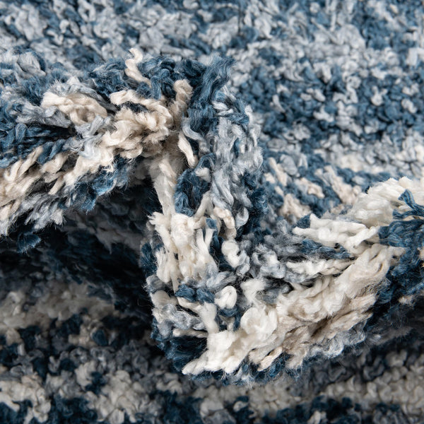 Tranquil Tides Shag Collection Area Rug -  Frost Rectangle Blue  lifestyle 13