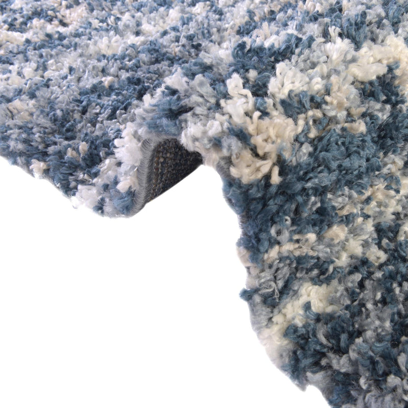 Tranquil Tides Shag Collection Area Rug -  Frost Rectangle Blue  lifestyle 17
