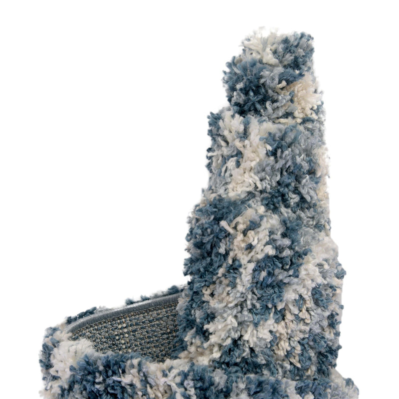 Tranquil Tides Shag Collection Area Rug -  Frost Rectangle Blue  lifestyle 18