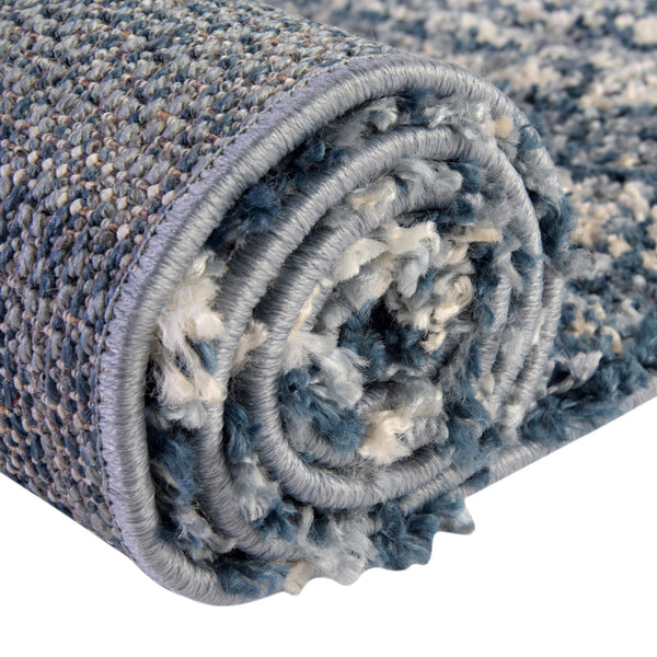 Tranquil Tides Shag Collection Area Rug -  Frost Rectangle Blue  lifestyle 19