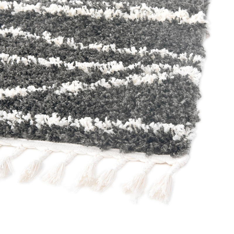 Tranquil Tides Shag Collection Area Rug -  Frost Rectangle Gray  lifestyle 12