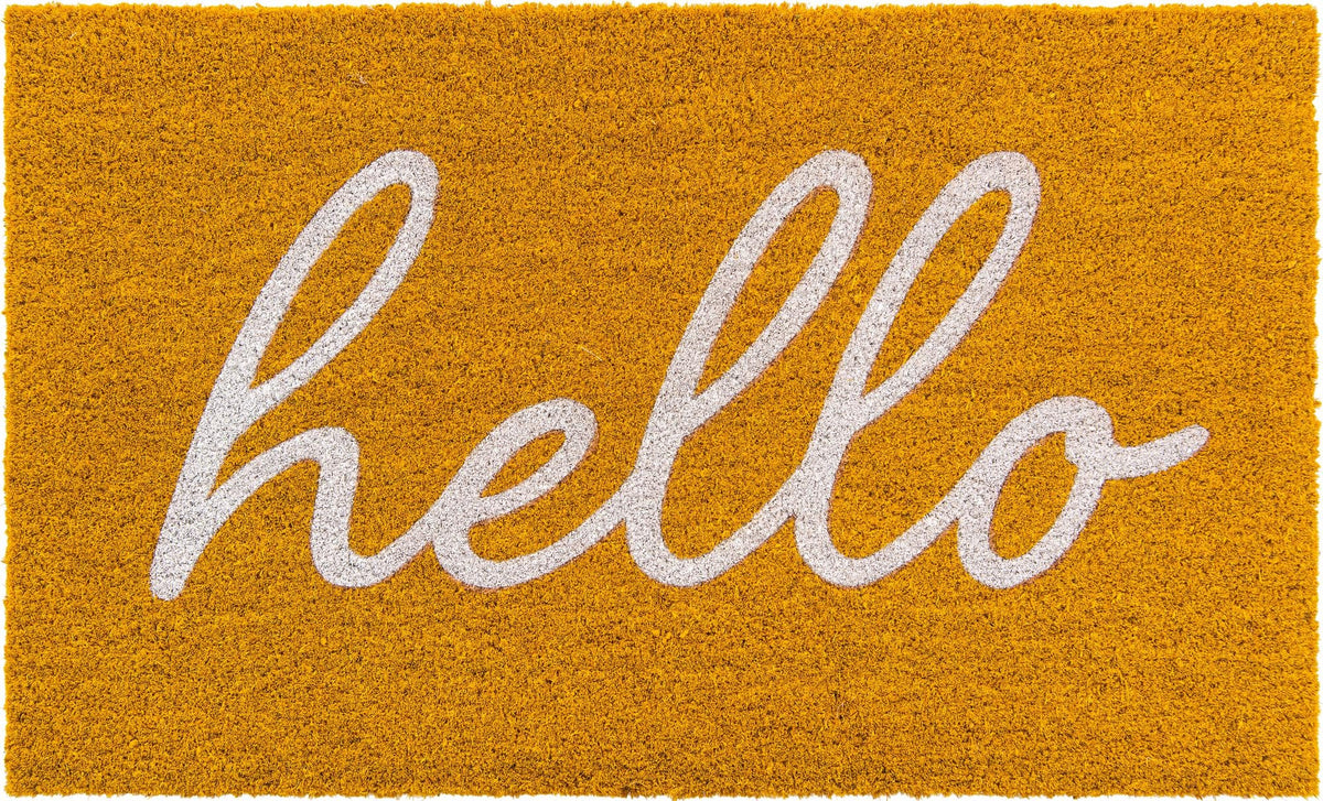 Threshold Welcome Collection Area Rug -  Hearth Rectangle Yellow  lifestyle 5