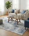 Aegean Elegance Washables Collection Area Rug -  Paros Rectangle Ivory Gray  lifestyle 29