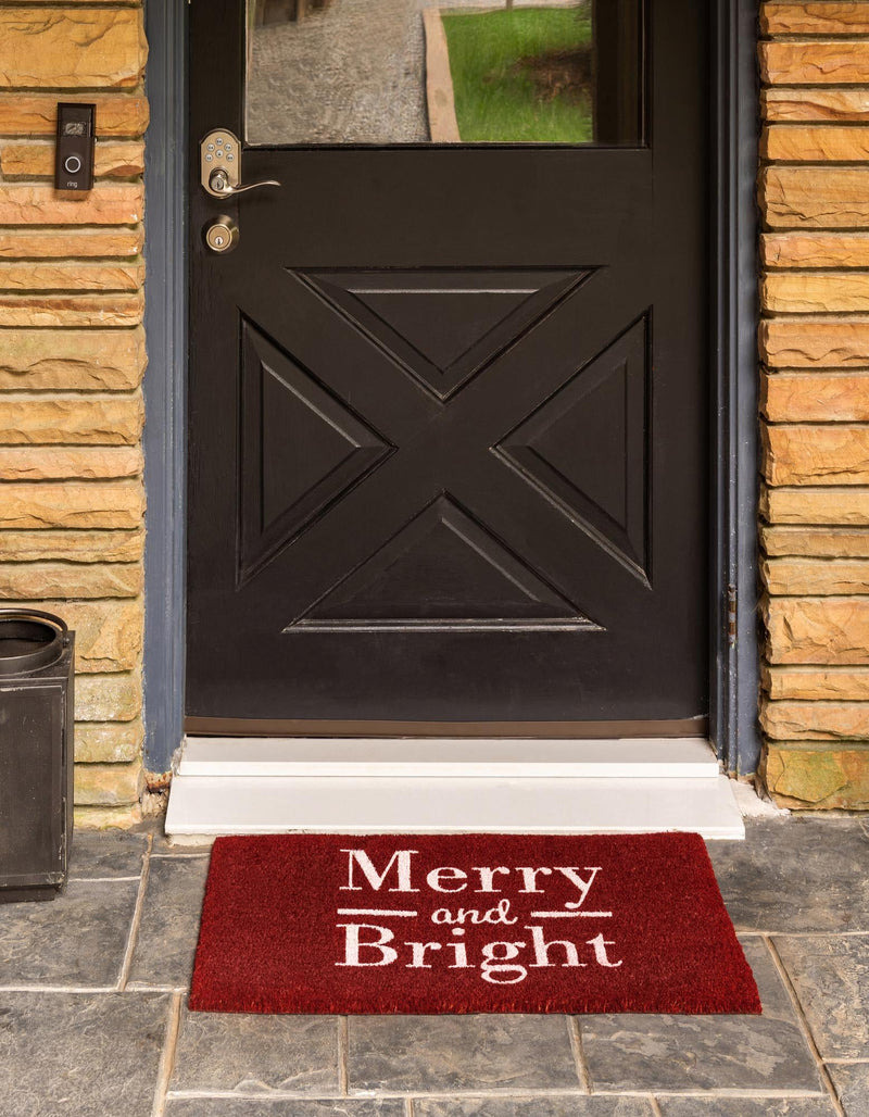 Threshold Welcome Collection Area Rug -  Oasis Rectangle Dark Red  lifestyle 3