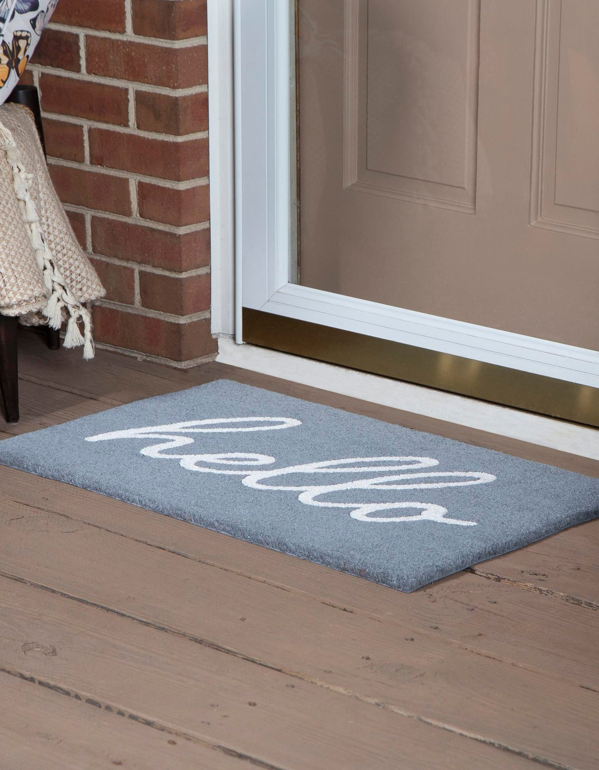 Threshold Welcome Collection Area Rug -  Hearth Rectangle Gray  lifestyle 9