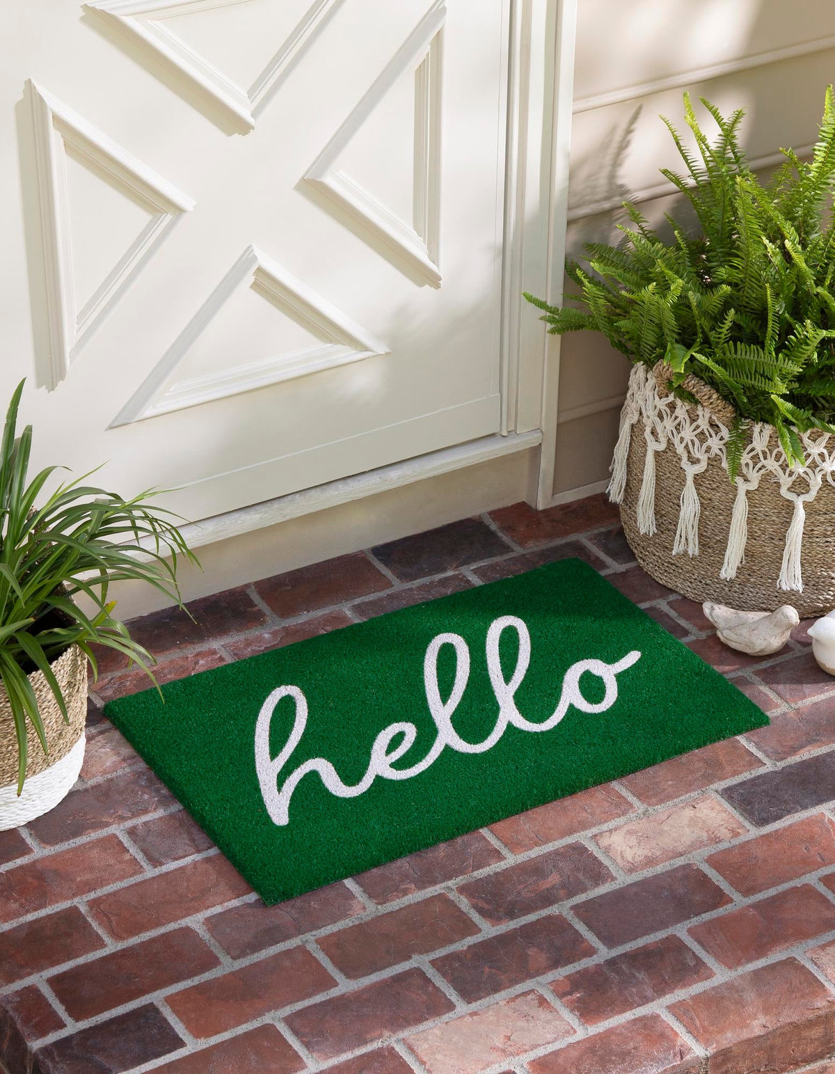 Threshold Welcome Collection Area Rug -  Hearth Rectangle Green  lifestyle 5