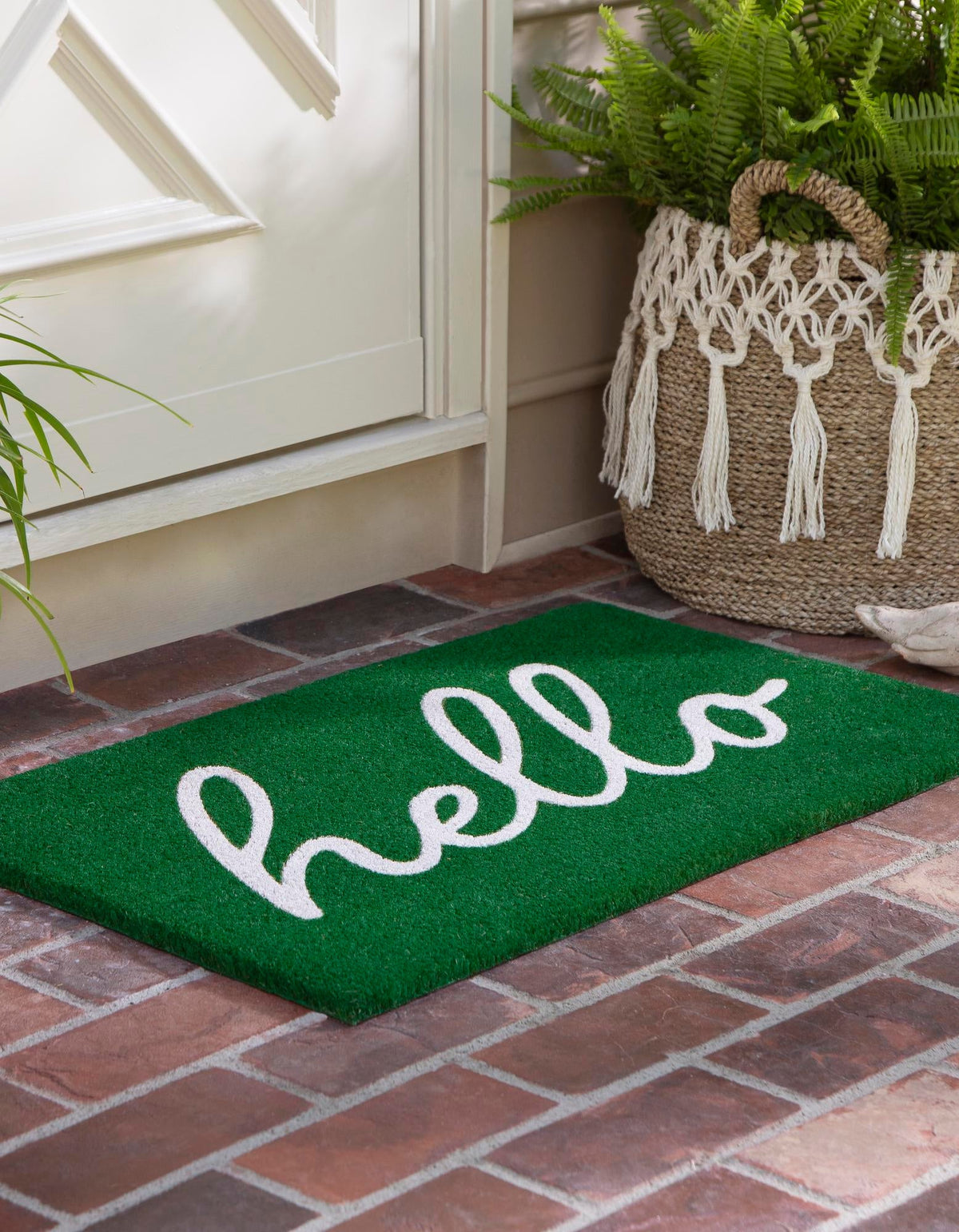 Threshold Welcome Collection Area Rug -  Hearth Rectangle Green  lifestyle 10
