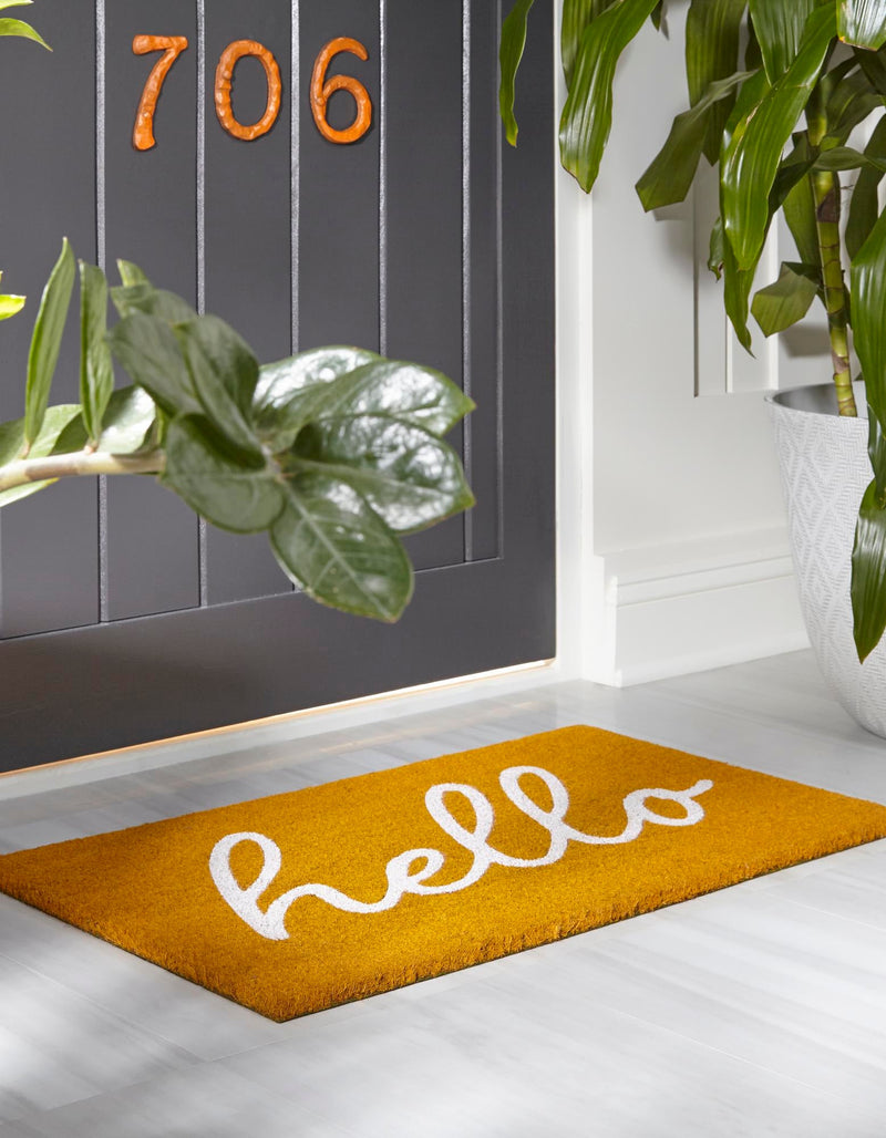 Threshold Welcome Collection Area Rug -  Hearth Rectangle Yellow  lifestyle 15
