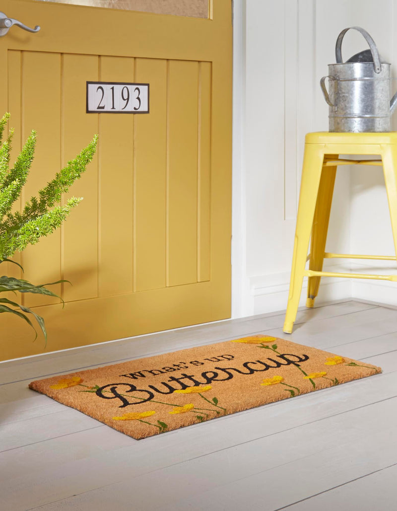Threshold Welcome Collection Area Rug -  Courtyard Rectangle Natural  lifestyle 3