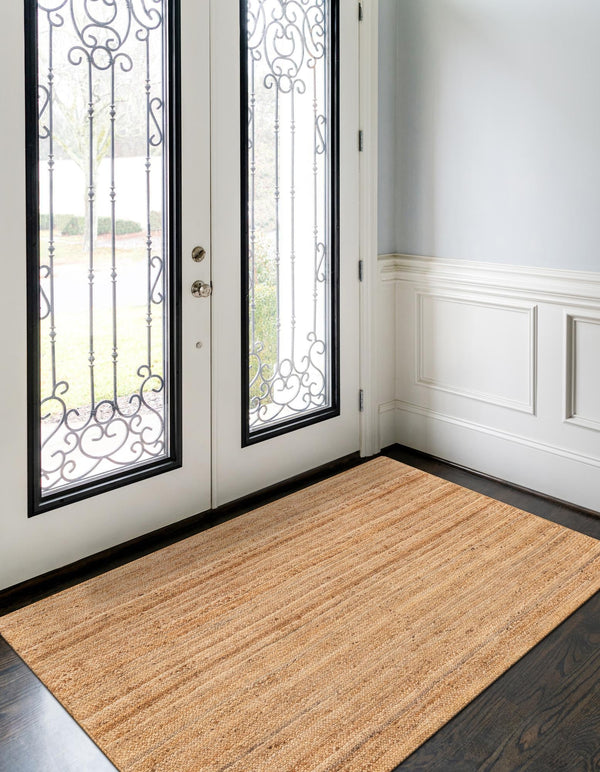 Woven Seaside Elegance Collection Area Rug - Coastline Rectangle Natural  lifestyle 7