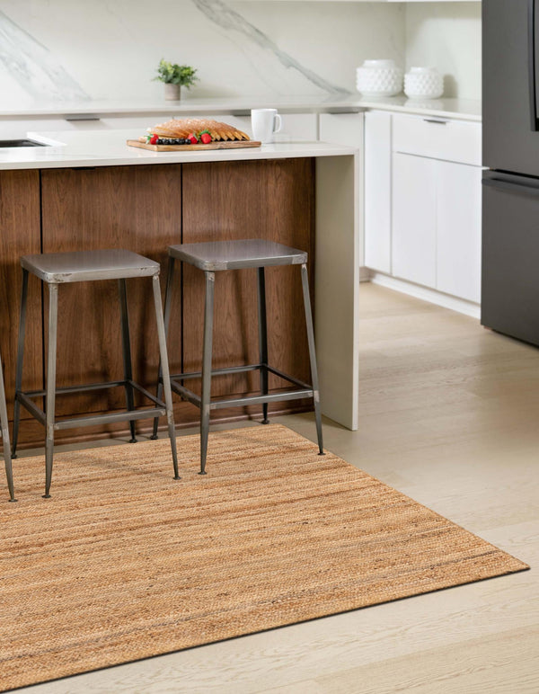 Woven Seaside Elegance Collection Area Rug - Coastline Rectangle Natural  lifestyle 10