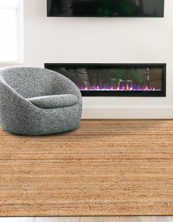Woven Seaside Elegance Collection Area Rug - Coastline Rectangle Natural  lifestyle 11