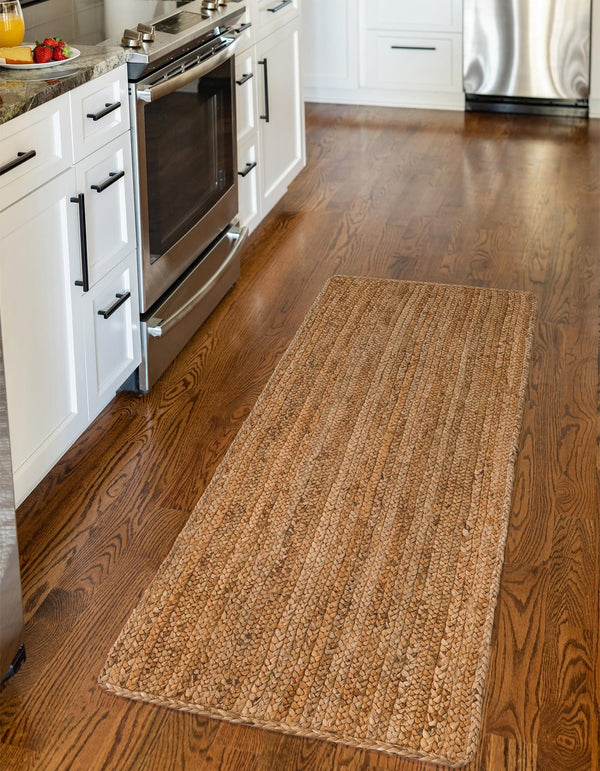 Woven Seaside Elegance Collection Area Rug - Coastline Runner Natural  lifestyle 53