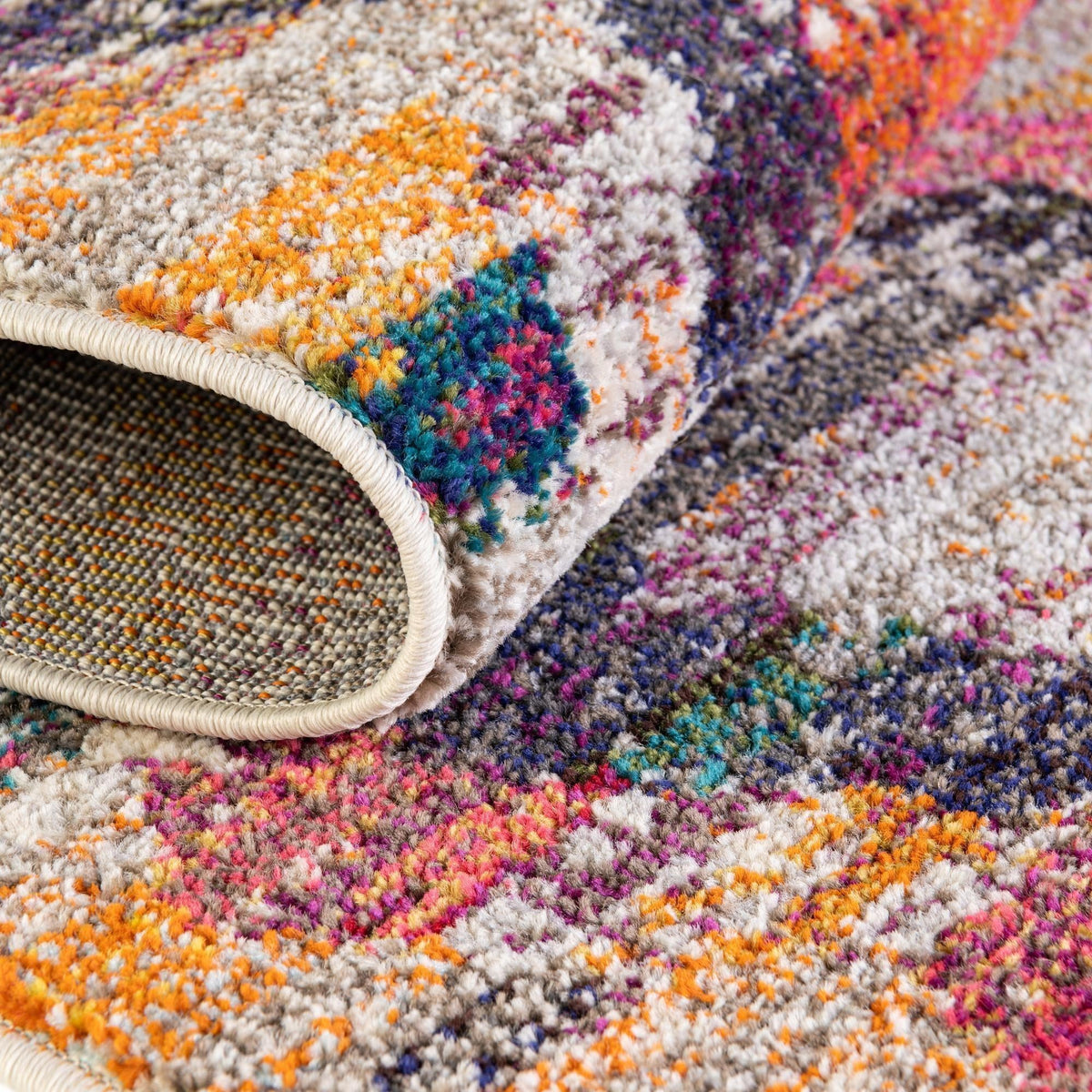 Colorburst Oasis Collection Area Rug -  Mirage Oval Multi  lifestyle 35