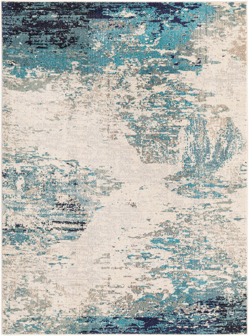 Colorburst Oasis Collection Area Rug -  Tropic Rectangle Blue  lifestyle 2