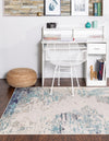 Colorburst Oasis Collection Area Rug -  Tropic Rectangle Blue  lifestyle 2
