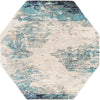 Colorburst Oasis Collection Area Rug -  Tropic Octagon Blue  lifestyle 13
