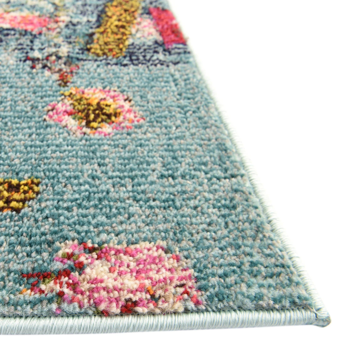 Colorburst Oasis Collection Area Rug -  Fresco Rectangle Aqua  lifestyle 7