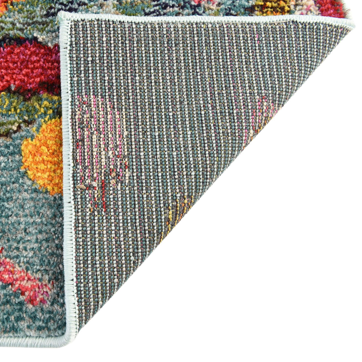 Colorburst Oasis Collection Area Rug -  Fresco Rectangle Aqua  lifestyle 9