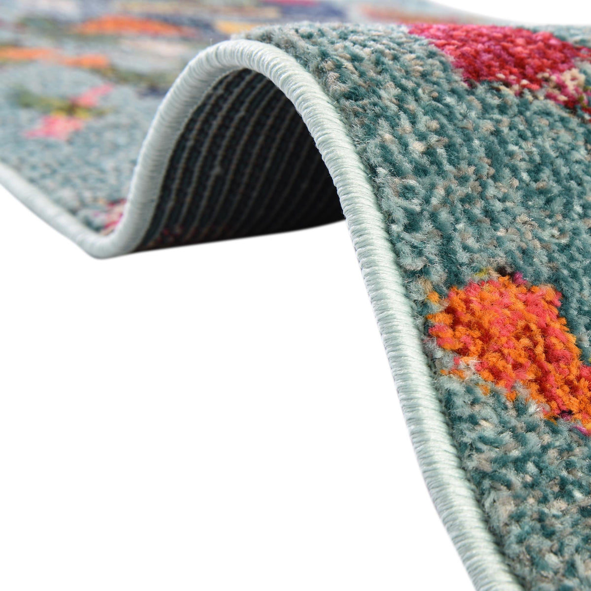 Colorburst Oasis Collection Area Rug -  Fresco Rectangle Aqua  lifestyle 10