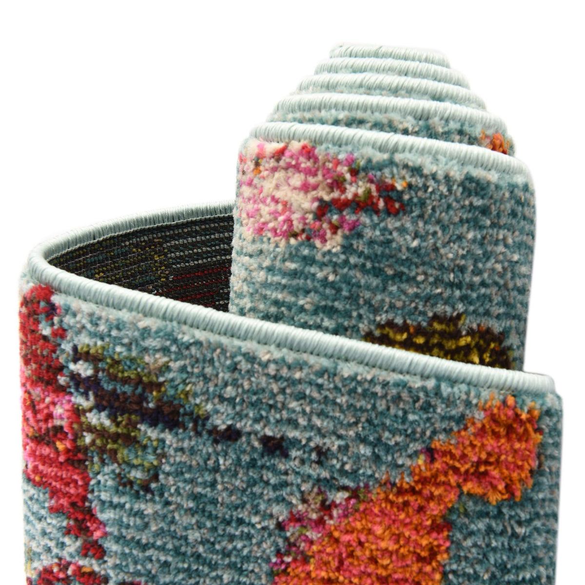 Colorburst Oasis Collection Area Rug -  Fresco Rectangle Aqua  lifestyle 11