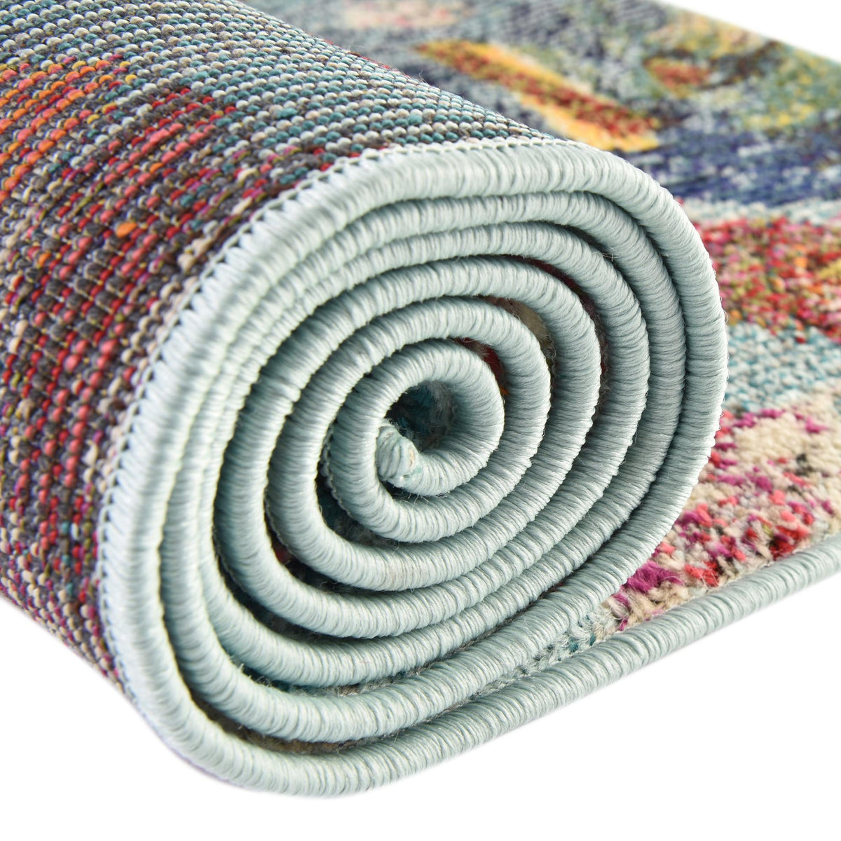Colorburst Oasis Collection Area Rug -  Fresco Rectangle Aqua  lifestyle 12