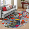 Colorburst Oasis Collection Area Rug -  Fresco Oval Aqua  lifestyle 83