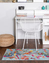 Colorburst Oasis Collection Area Rug -  Fresco Runner Aqua  lifestyle 31