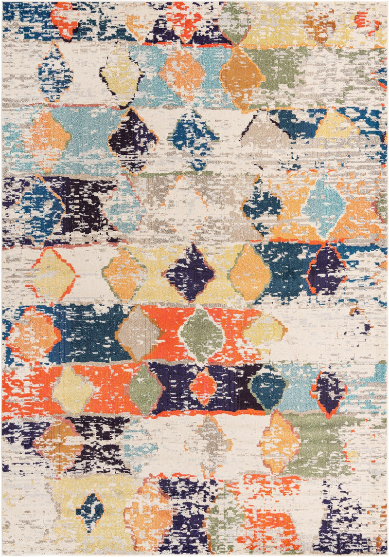 Colorburst Oasis Collection Area Rug -  Marina Rectangle Ivory Main