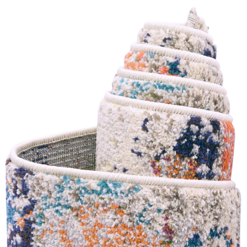 Colorburst Oasis Collection Area Rug -  Marina Rectangle Ivory  lifestyle 11