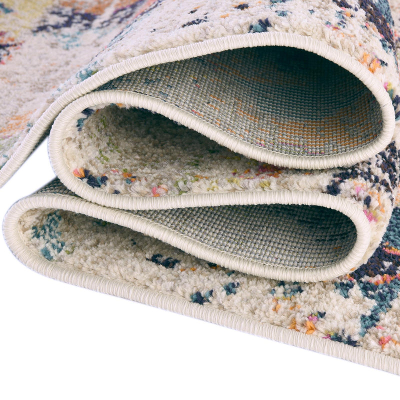 Colorburst Oasis Collection Area Rug -  Marina Rectangle Ivory  lifestyle 13