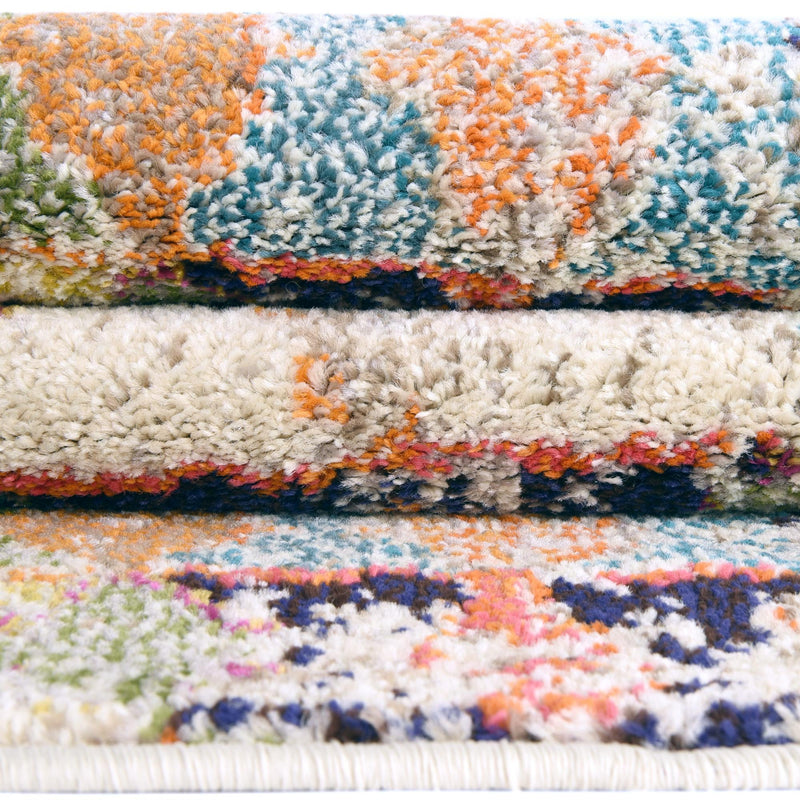 Colorburst Oasis Collection Area Rug -  Marina Rectangle Ivory  lifestyle 14