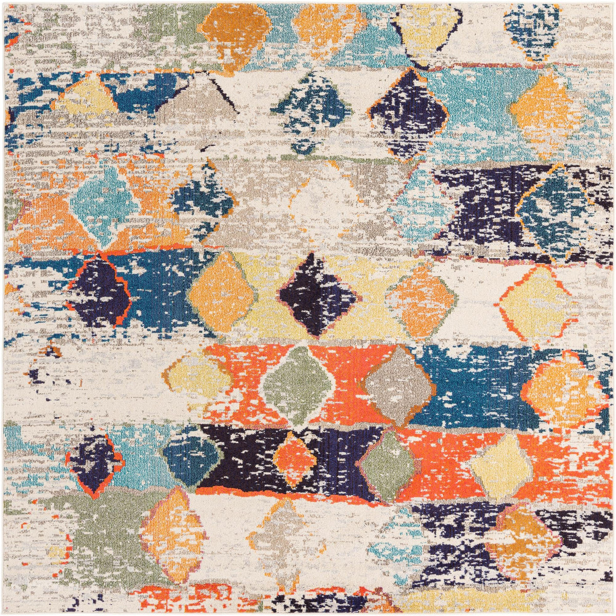 Colorburst Oasis Collection Area Rug -  Marina Square Ivory  lifestyle 16